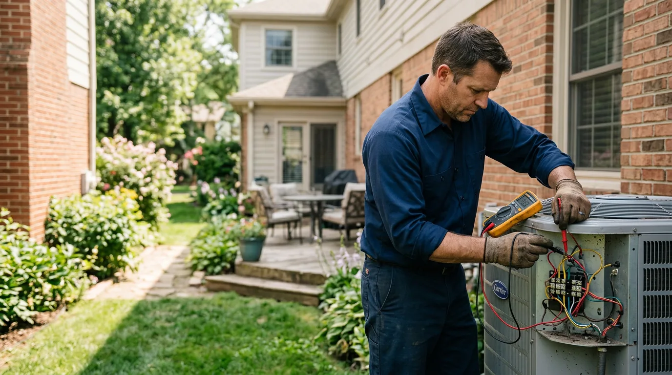 HVAC technician working near Maramec, OK